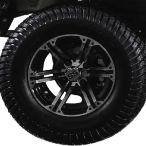 12″ Silver/Black Wheel with Turf Tire