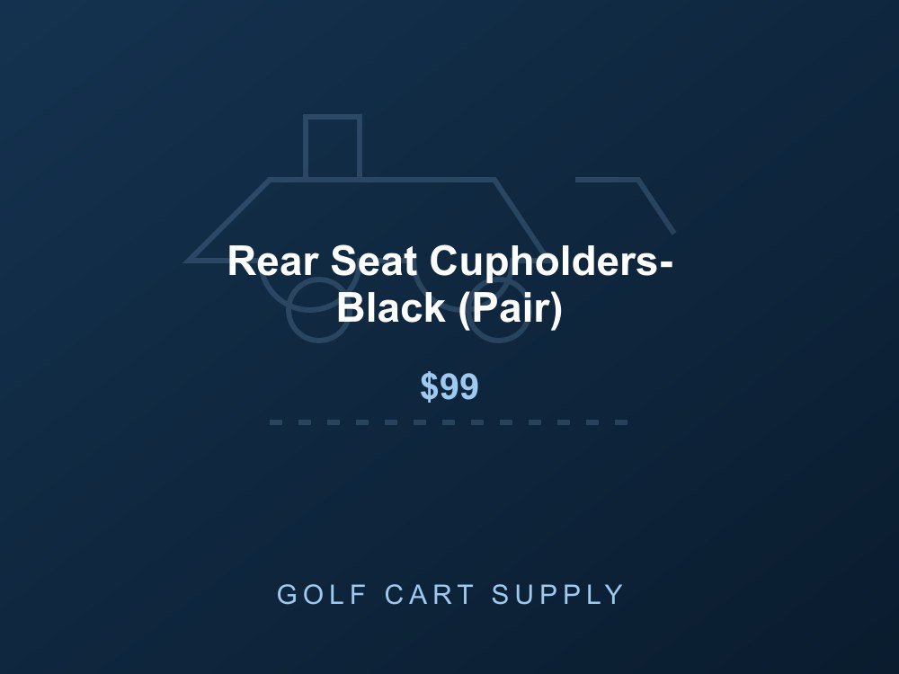 Rear Seat Cupholders- Black (Pair) from Golf Cart Supply