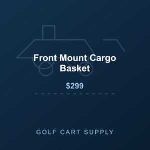Front Mount Cargo Basket from Golf Cart Supply