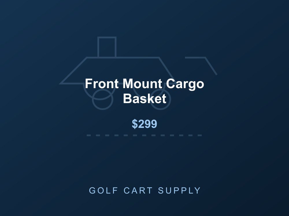Front Mount Cargo Basket from Golf Cart Supply