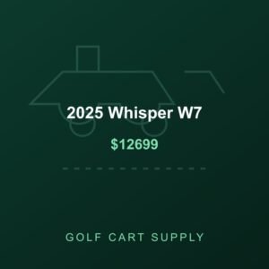 2025 Whisper W7 from Golf Cart Supply