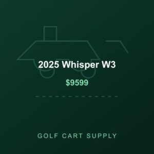 2025 Whisper W3 from Golf Cart Supply