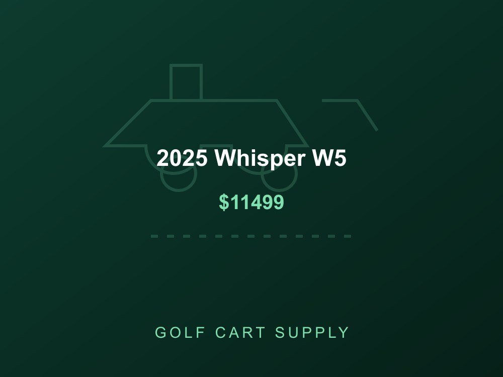 2025 Whisper W5 from Golf Cart Supply