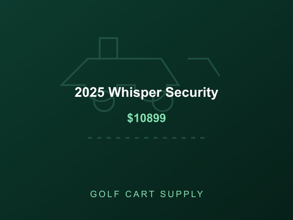 2025 Whisper Security from Golf Cart Supply