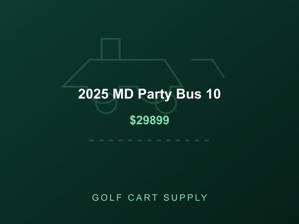 2025 MD Party Bus 10 from Golf Cart Supply