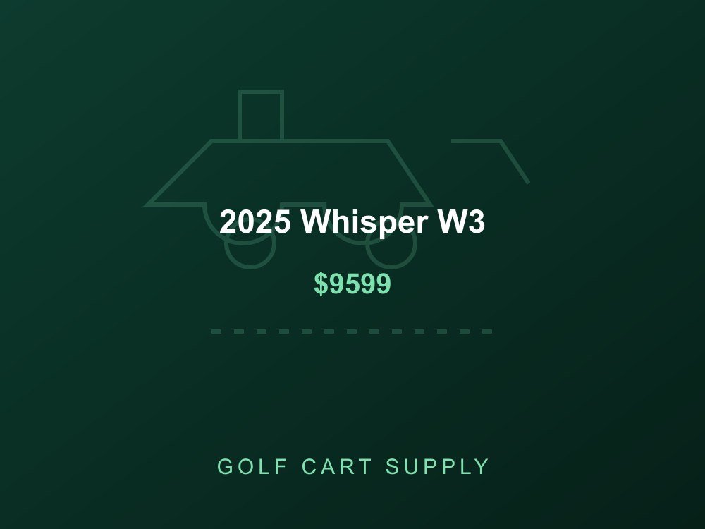 2025 Whisper W3 from Golf Cart Supply