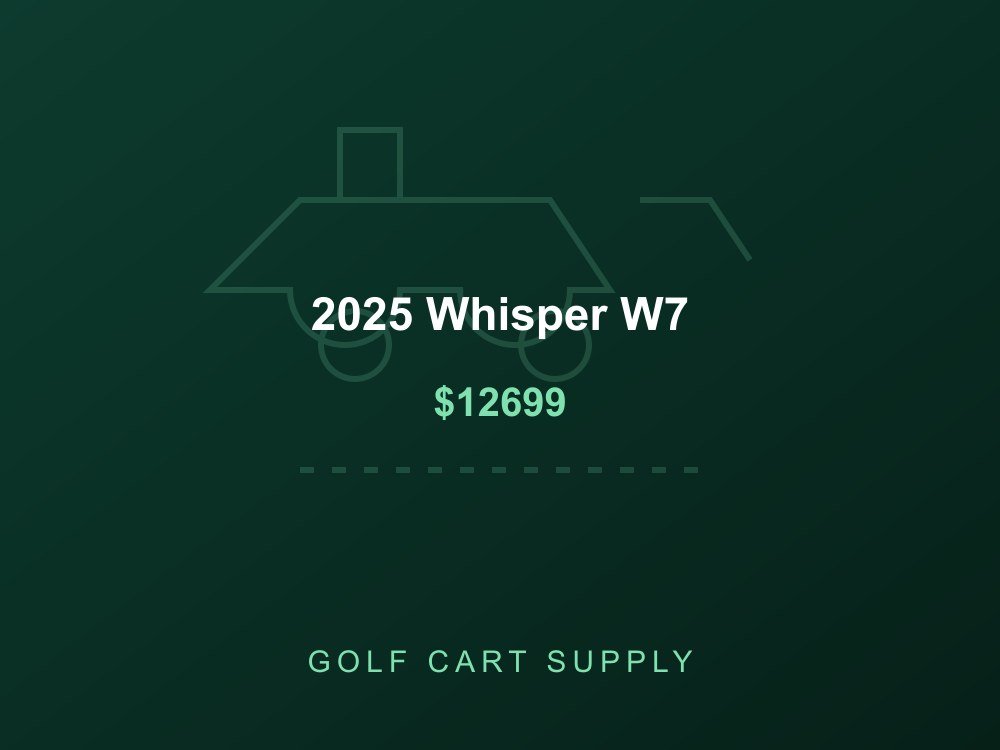 2025 Whisper W7 from Golf Cart Supply