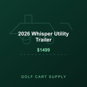 2026 Whisper Utility Trailer from Golf Cart Supply