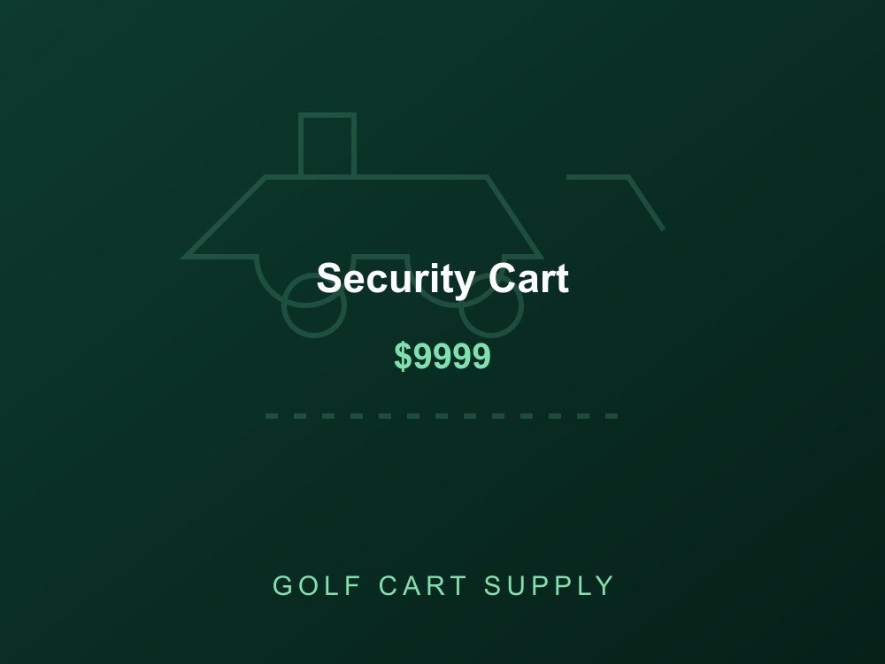 Security Cart from Golf Cart Supply